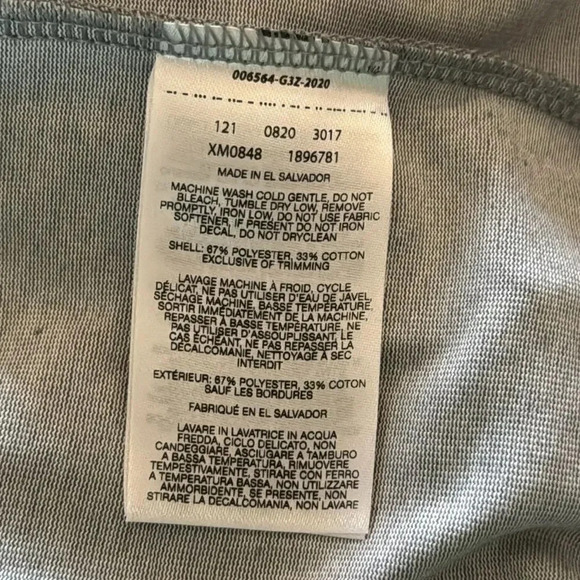 Columbia Men's Long Sleeve Raglan Tee Gray - Picture 7 of 9